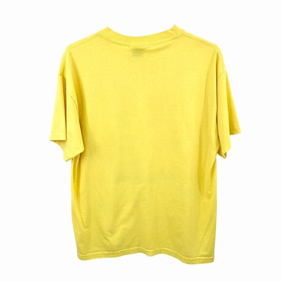 FUNNY VINTAGE HANES YELLOW NOVELTY GRAPHIC DONKEY KISS MY...T-SHIRT - L - Picture 5 of 5